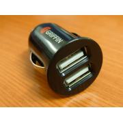 Car USB Charger 2 output (black)